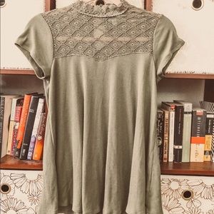 Dark Academia Olive Blouse